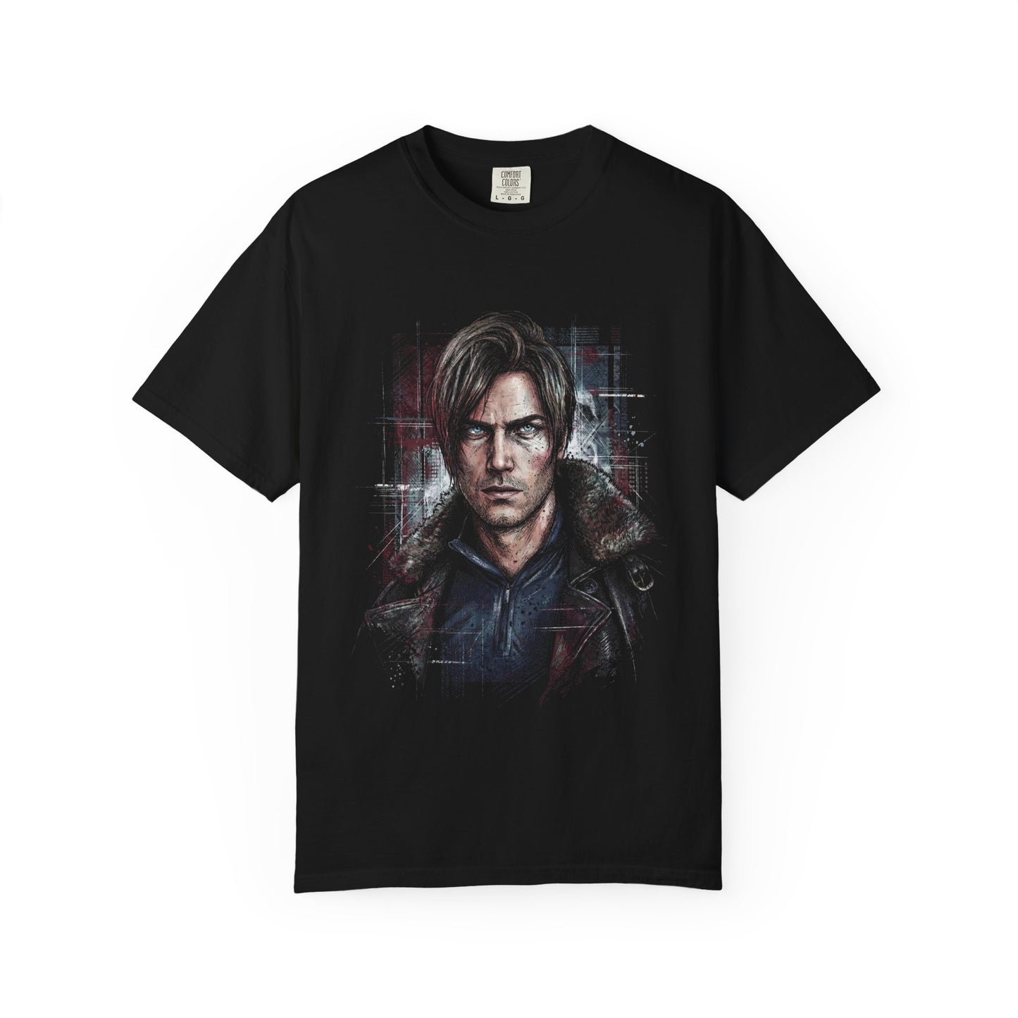Leon Kennedy RE9 RPD Orphanage Action Sequences Portrait Premium T-Shirt