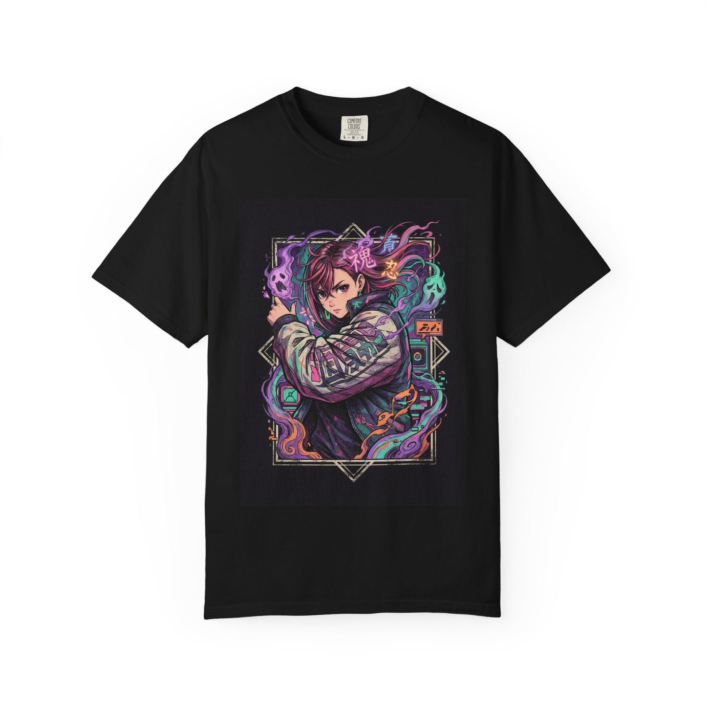Dandadan Momo Ayase Ghost Confrontation Portrait Premium T-Shirt