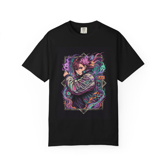 Dandadan Momo Ayase Ghost Confrontation Portrait Premium T-Shirt