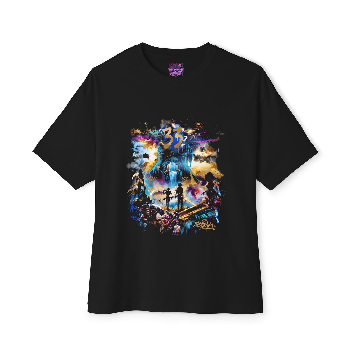 Golden Expedition 33: Red Gommage Street Fashion Legend Facing the Paintress Premium Oversized Unisex T-Shirt