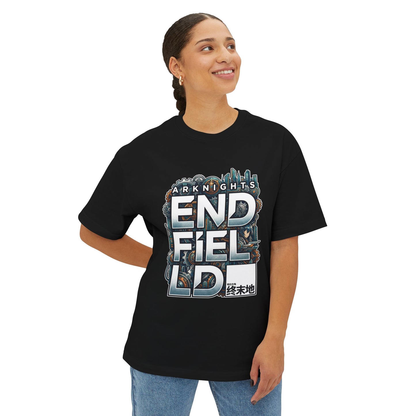 Arknights Endfield The Factory Must Grow Meme Factory Expansion Automation Endless Build Premium Oversized Unisex T-Shirt