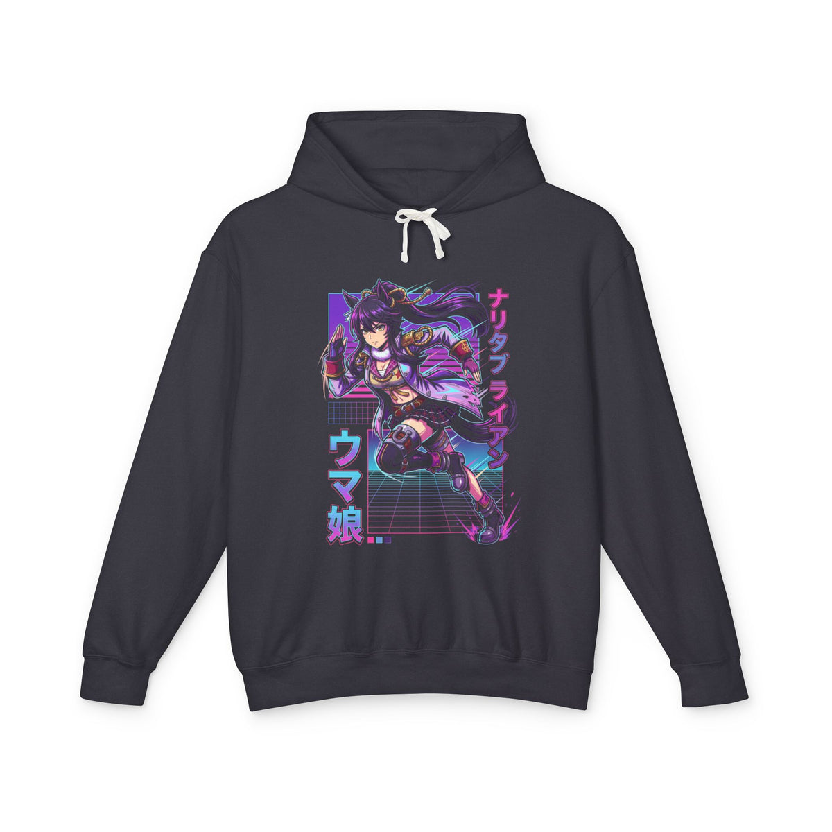 Umamusume Narita Brian Vaporwave Panels Fan Art Hoodie