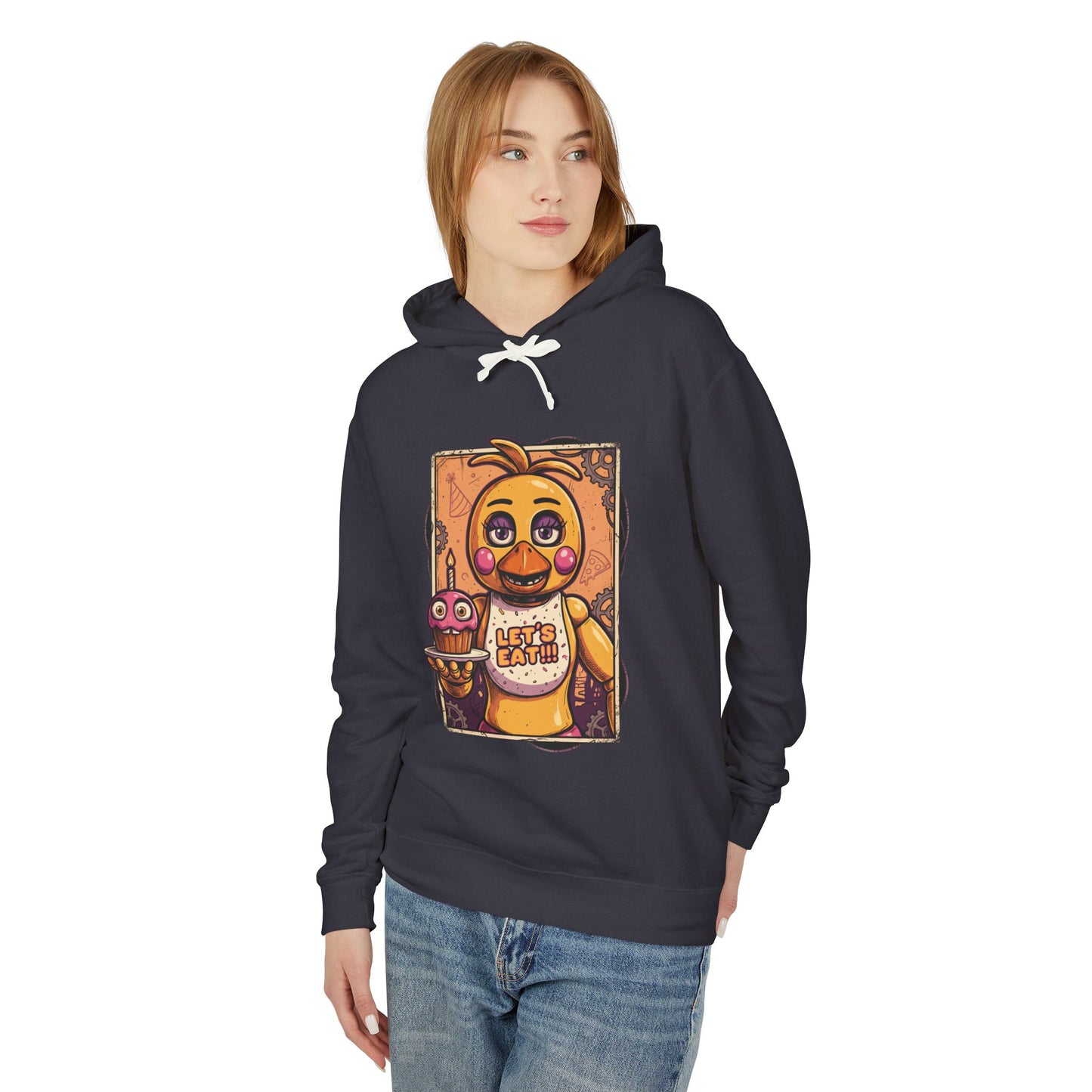 FNAF Toy Chica Yellow Chicken Glam Design Unisex Premium Hoodie