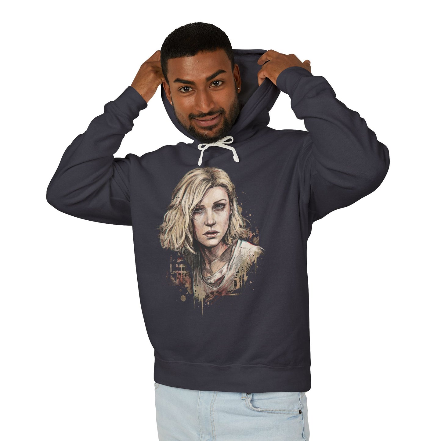 Resident Evil 9 Grace Ashcroft Stealth Deduction Powerless Icon Unisex Premium Hoodie