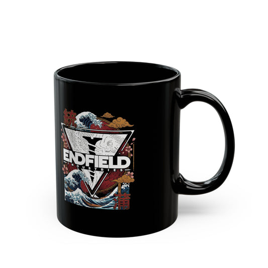 Arknights Endfield Industries Great Wave Crest Black Mug