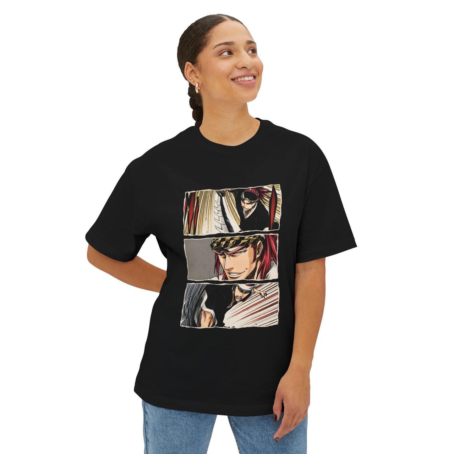 Renji Abarai Bleach Soul Reaper Anime Graphic Tee - Oversized Premium Tee