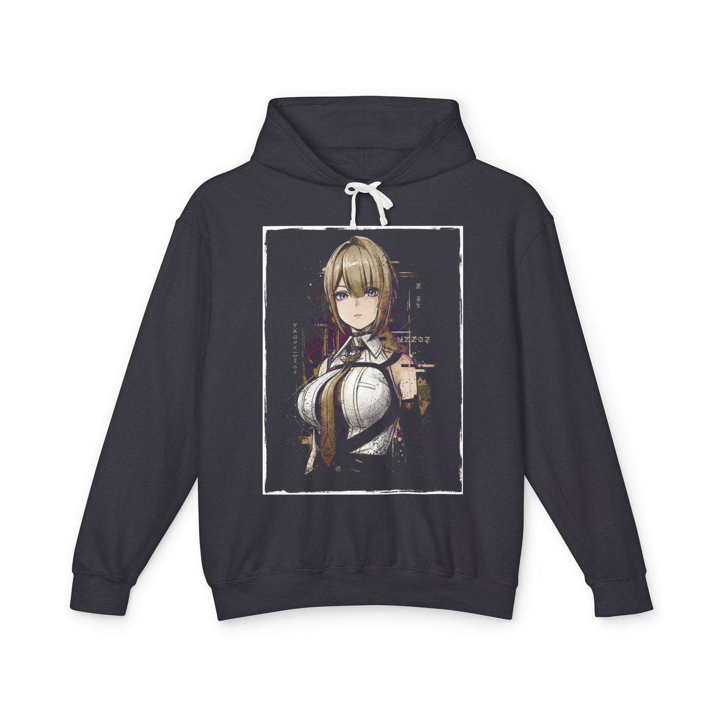 Evelyn Chevalier ZZZ Dark Hair Red Embers Binding Seal Icon Unisex Premium Hoodie