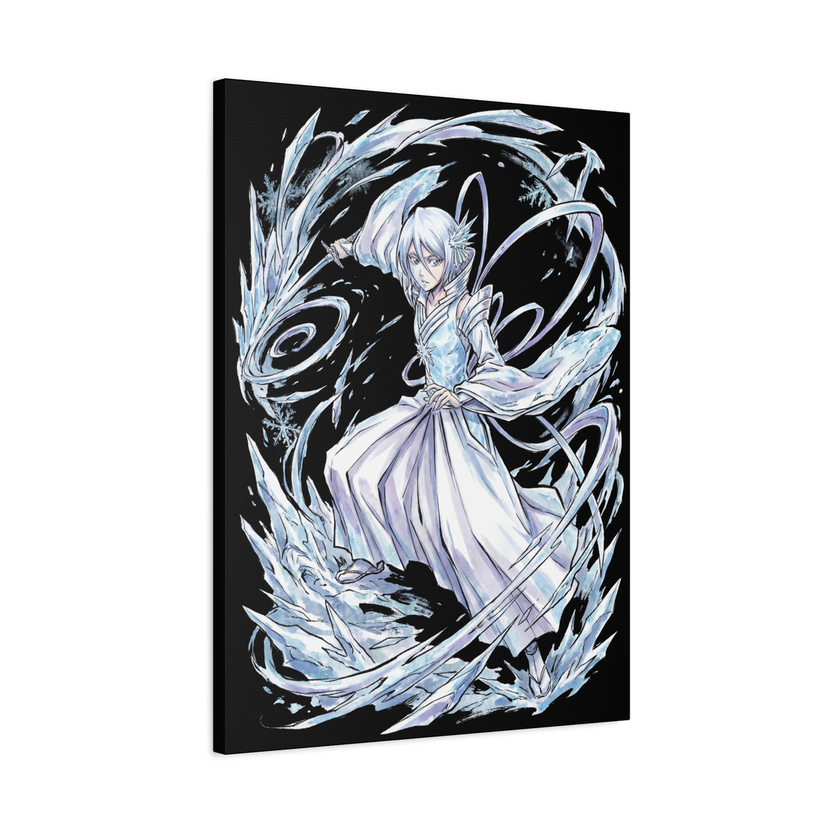 Bleach Rukia Kuchiki Sode no Shirayuki Ice Warrior Canvas Print