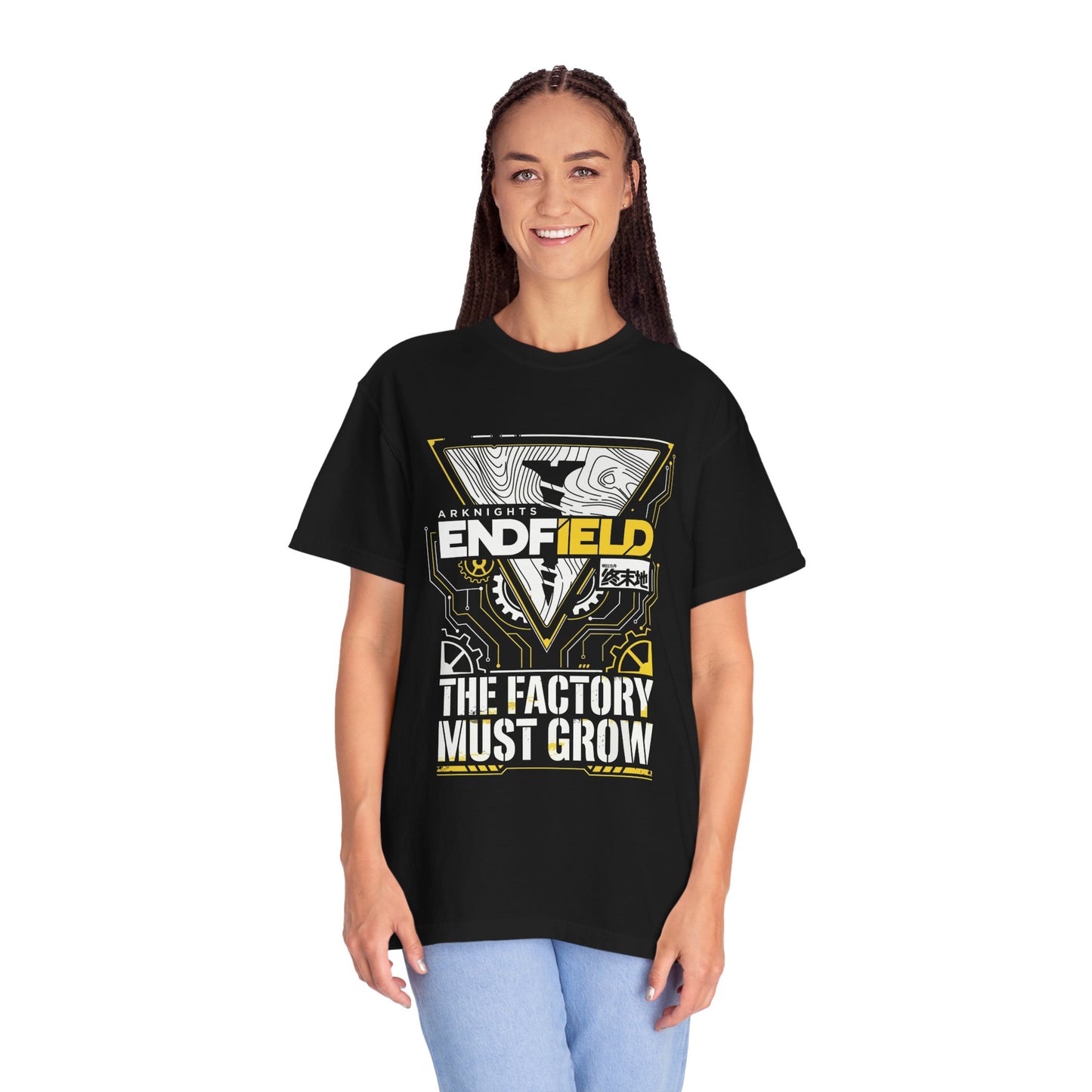 Arknights Endfield The Factory Must Grow Meme Factory Expansion Automation Endless Build Premium T-Shirt