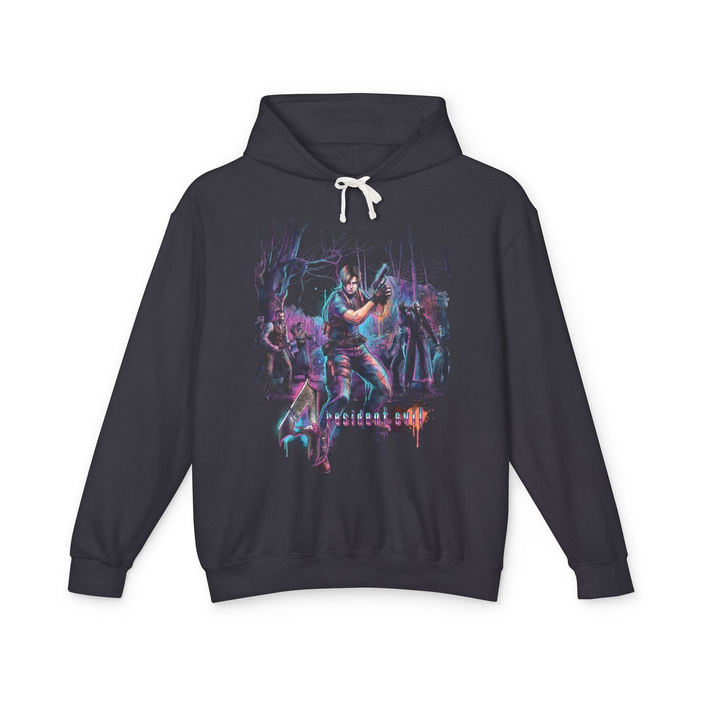 Resident Evil 1996 Original Mansion Zombie Retro Box Art Fan Illustration Unisex Premium Hoodie