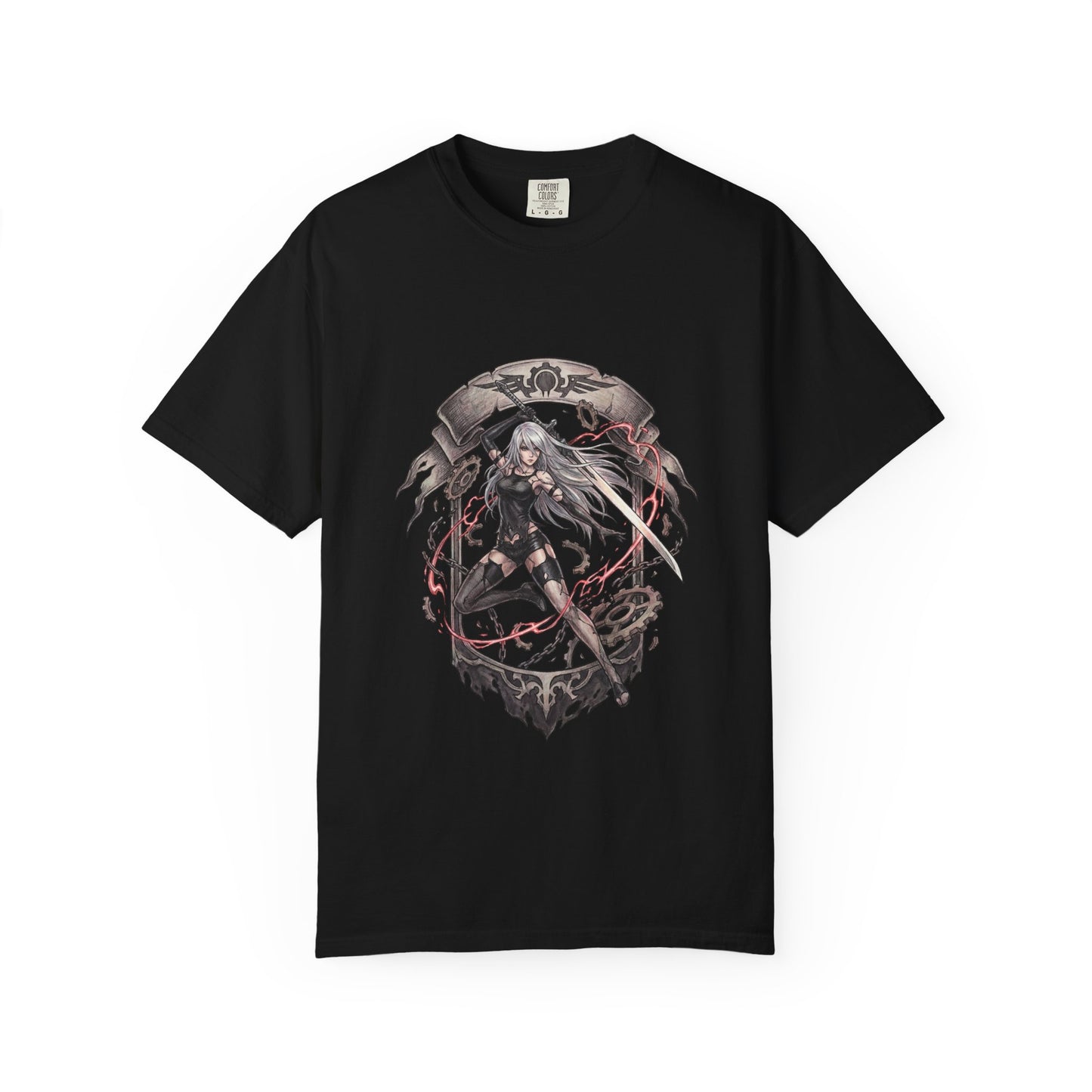 2B YoRHa Elegant Goth Dress Katana Design Premium T-Shirt