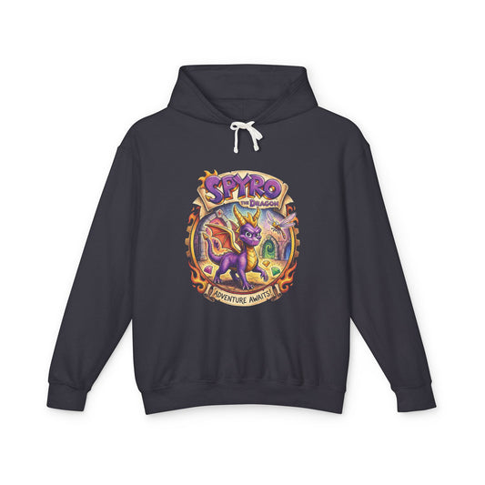 Spyro the Dragon and Hornet from Silksong Mischievous Hero – Wings Glide Fire Attack Pose Unisex Premium Hoodie