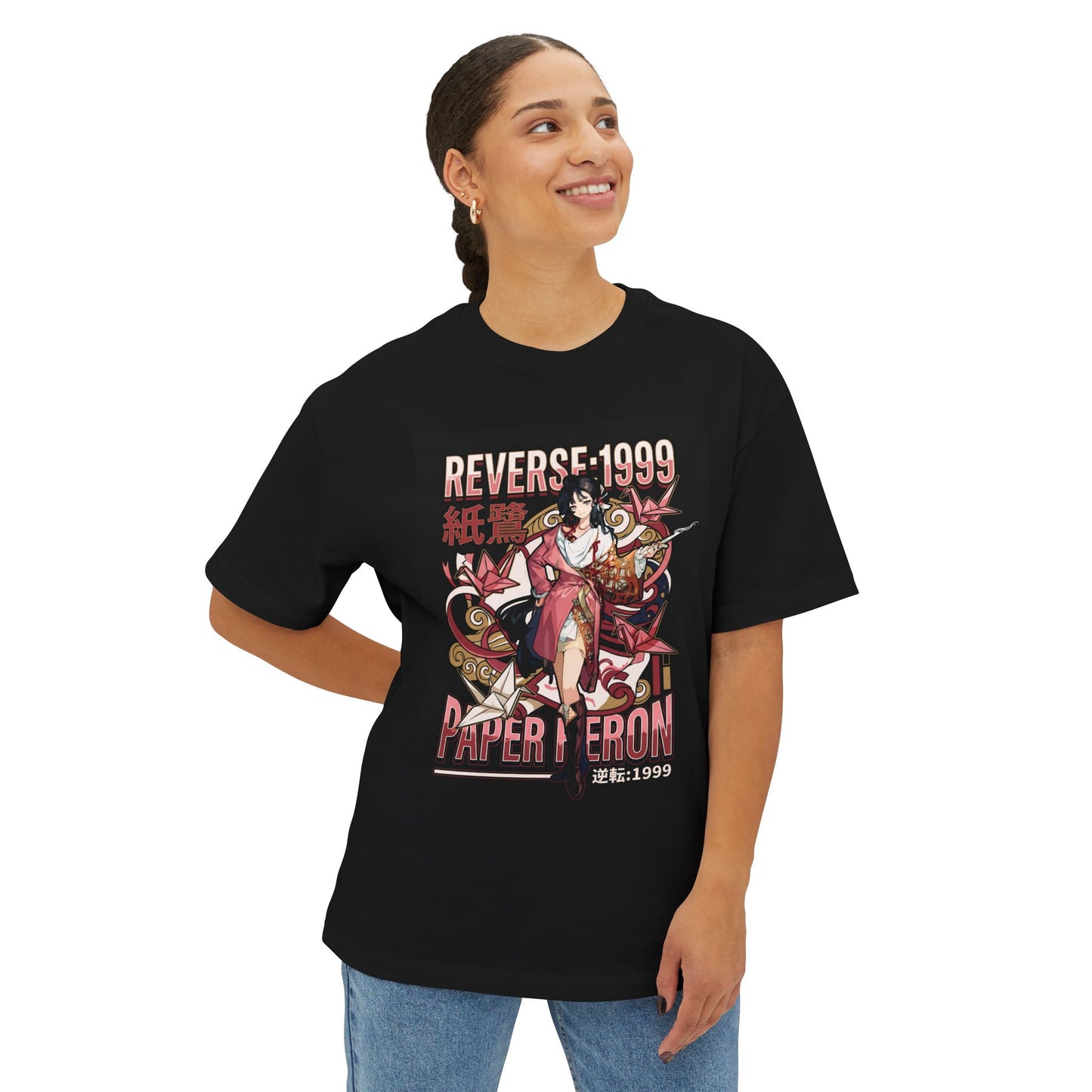 Daoist Paper Heron Reverse 1999 – Red Paper Magic Premium Oversized Unisex T-Shirt