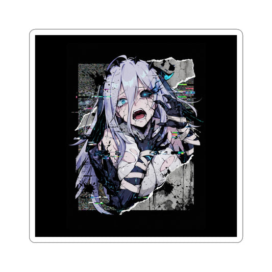 Narja Chaos Zero Nightmare Glitch Horror Portrait Sticker