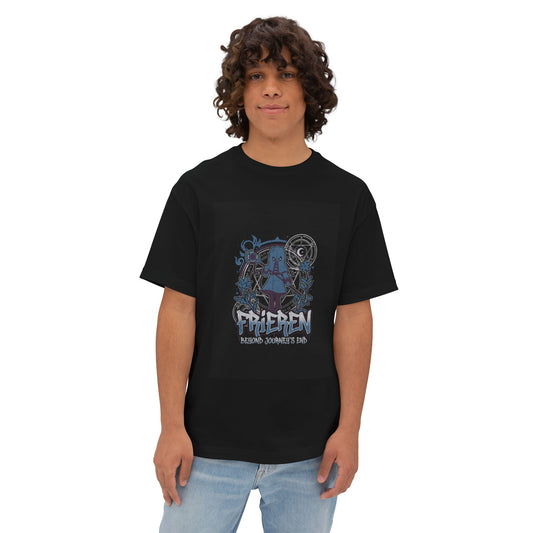 Immortal Journey Mage Silver Hair Icon Premium Oversized Unisex T-Shirt
