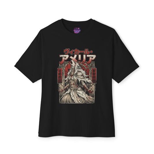 Bloodborne Vicar Amelia Cleric Beast Transformation Boss Design Premium Oversized Unisex T-Shirt