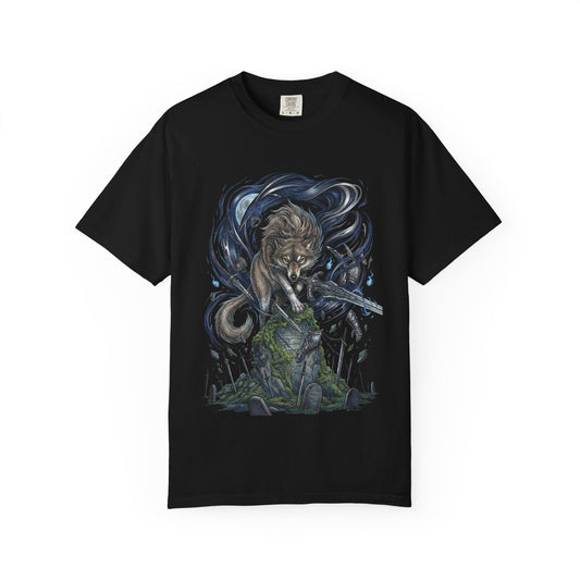 Great Grey Wolf Sif Loyal Knight Companion Premium T-Shirt