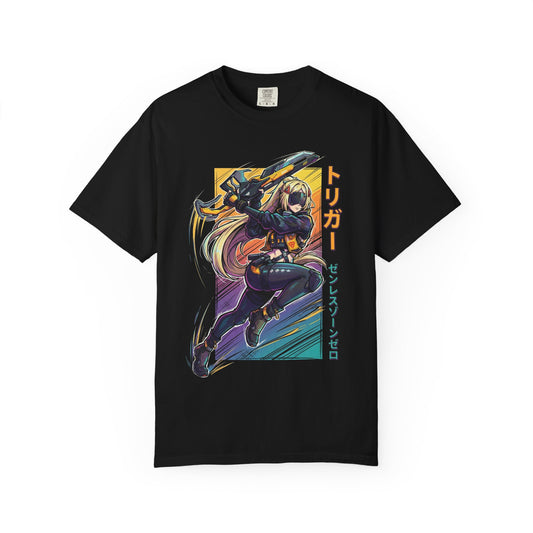 Zenless Zone Zero Trigger Retro Synthwave Electric Stun Premium T-Shirt
