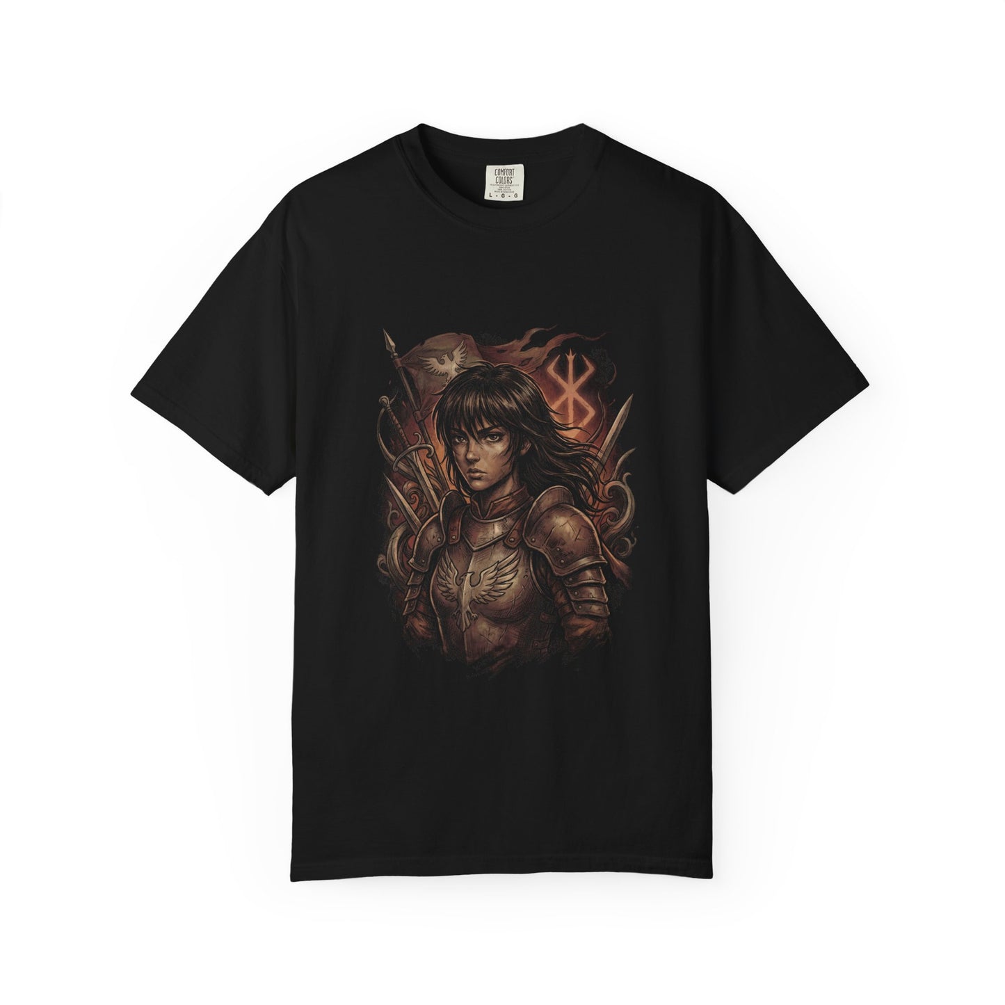 Casca Berserk Determined Leader Sword Mastery Design Premium T-Shirt