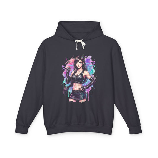 Final Fantasy VII Tifa Lockhart Rebirth Gorgeous Badass Vaporwave Unisex Premium Hoodie
