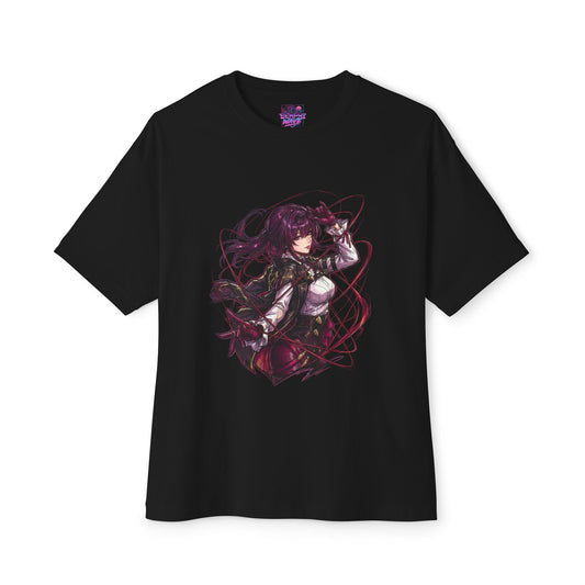Kafka Honkai Star Rail: "Listen to Me" Shockwave Art Premium Oversized Unisex T-Shirt