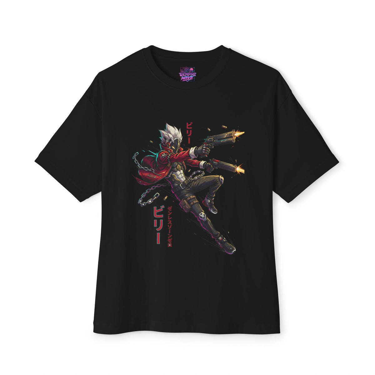 Zenless Zone Zero Billy Kid Chains and Shell Casings Fan Art Oversized T-Shirt