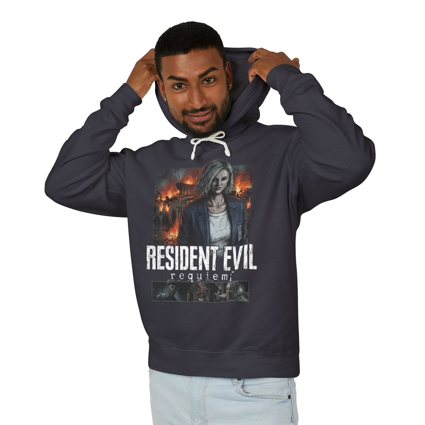Resident Evil Requiem Grace Ashcroft FBI Analyst Walkthrough Icon Unisex Premium Hoodie