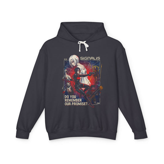 Signalis Elster Ariane Cosmic Romance Moon Embrace Retro Pixel Unisex Premium Hoodie
