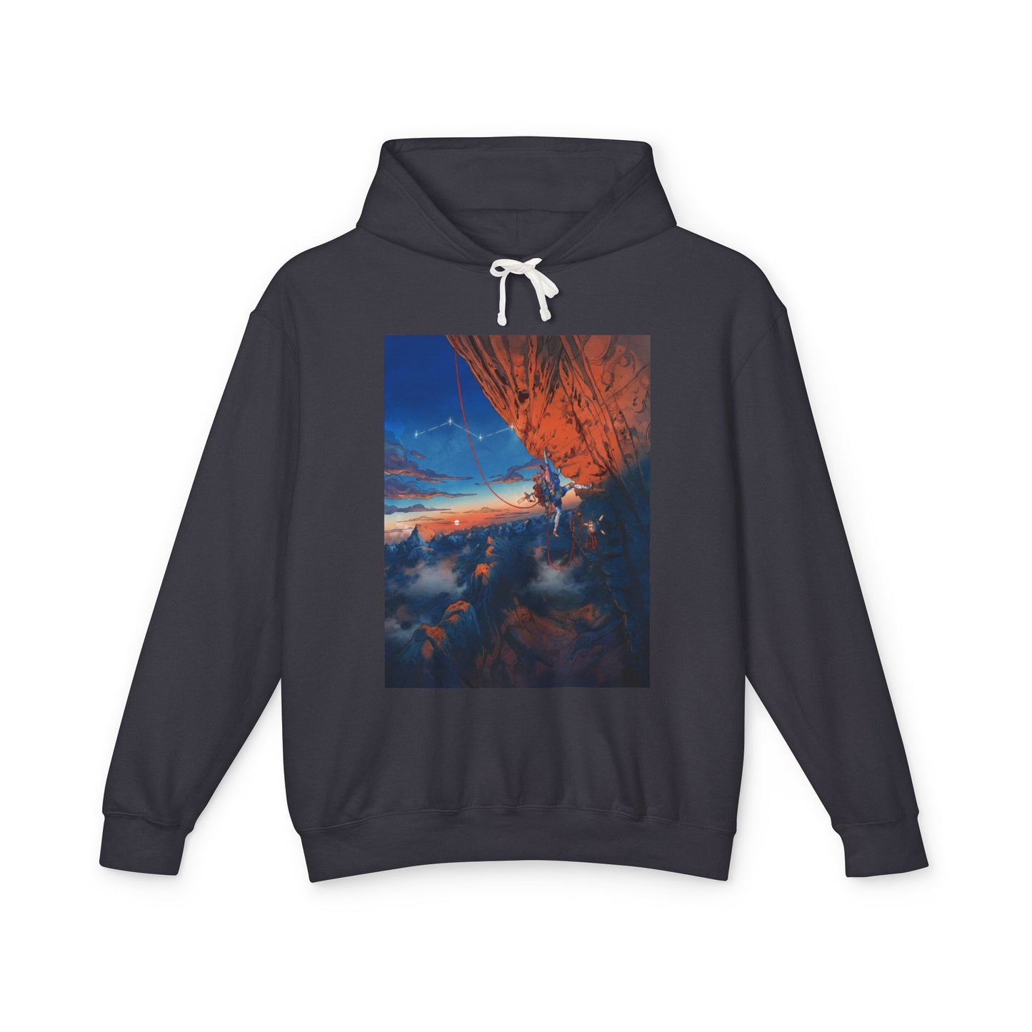 Cairn Limb-Based Climbing Warrior – Harsh Mountain Survival Art Unisex Premium Hoodie